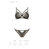 Lorina 2er Set Beige-Schwarz von Passion-Exklusiv | Fesselliebe.de