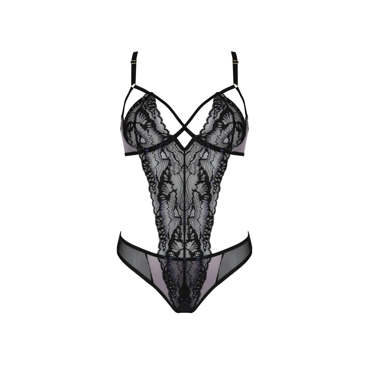 Megumi Body schwarz-Violet von Casmir kaufen | Fesselliebe