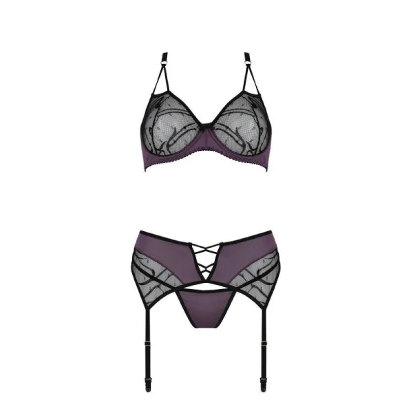 Marietta 3er Set schwarz-lila von Casmir kaufen | Fesselliebe