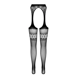 Strumpfhose offen (OUVERT Strumpfhose) Schwarz S026 von Passion-Exklusiv