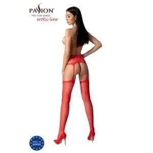 Strumpfhose offen (OUVERT Strumpfhose) Rot S028 von Passion-Exklusiv
