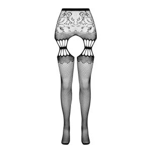 Strumpfhose offen (OUVERT Strumpfhose) Weiss S027 von Passion-Exklusiv