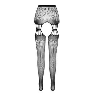 Strumpfhose offen (OUVERT Strumpfhose) Weiss S027 von Passion-Exklusiv