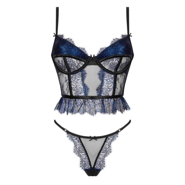 Saphira 2er Set Blau-Schwarz von Beauty Night Fashion | Fesselliebe.de
