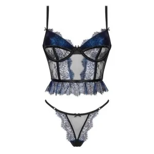 Saphira 2er Set Blau-Schwarz von Beauty Night Fashion