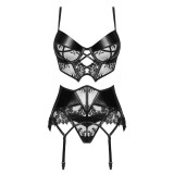 Leonela 3er Set Schwarz von Beauty Night Fashion | Fesselliebe.de