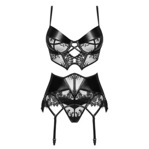 Leonela 3er Set Schwarz von Beauty Night Fashion