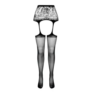 Strumpfhose offen (OUVERT Strumpfhose) Schwarz S028 von Passion-Exklusiv