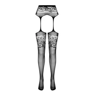 Strumpfhose offen (OUVERT Strumpfhose) Weiss S029 von Passion-Exklusiv