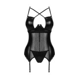 Norides Korsett & Tanga Schwarz von Obsessive | Fesselliebe.de
