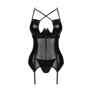 Norides Korsett & Tanga Schwarz von Obsessive