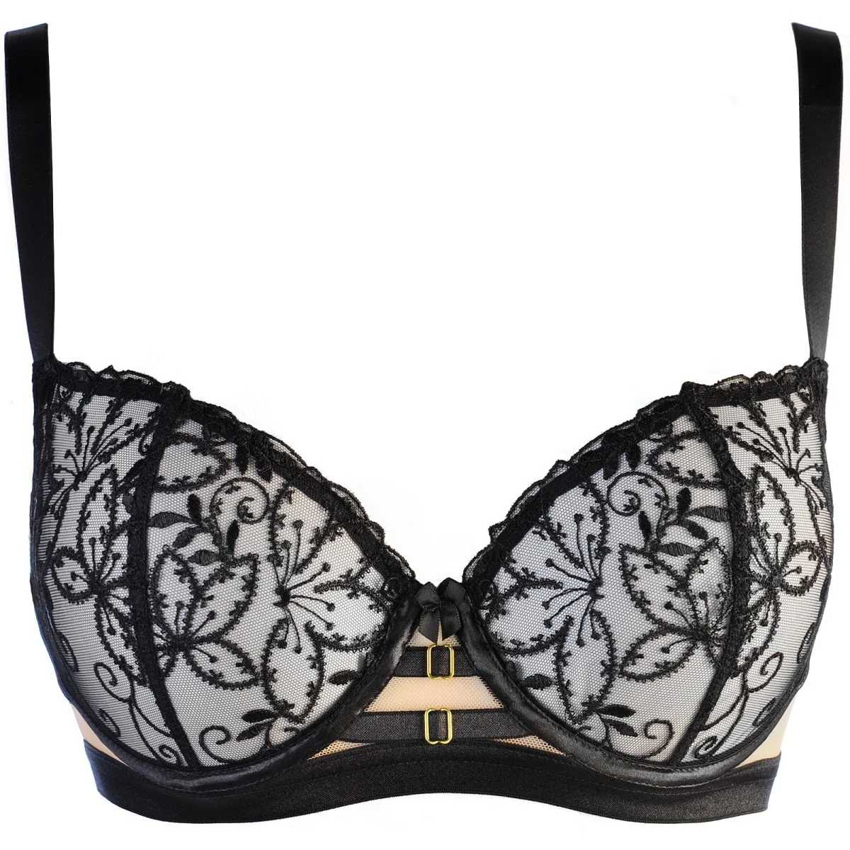 BH Schwarz-beige V-10551 von Axami kaufen | Fesselliebe