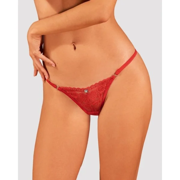 Lacelove Tanga rot von Obsessive kaufen | Fesselliebe