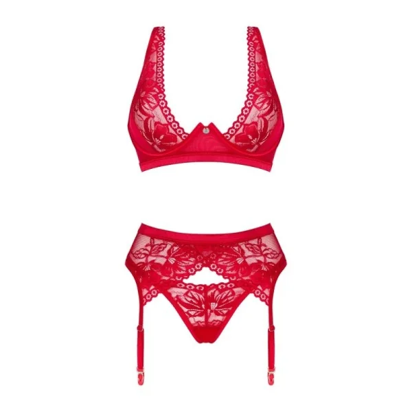 Lacelove 3er Set rot von Obsessive kaufen | Fesselliebe
