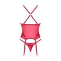 Lacelove Korsett & Tanga Rot von Obsessive