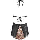 Babydoll & String Schwarz V-10409 von Axami | Fesselliebe.de