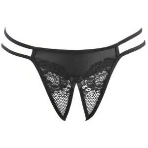 String Ouvert Schwarz V-10698 von Axami