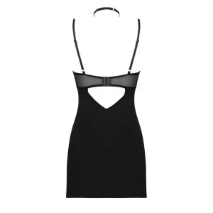 Selinne Chemise & Tanga Schwarz von Obsessive