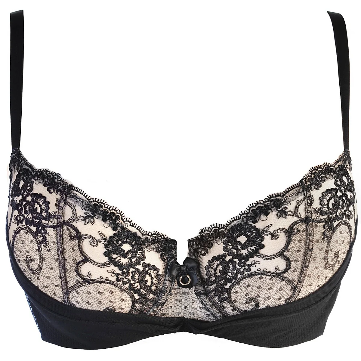 BH schwarz-beige V-10521 von Axami kaufen | Fesselliebe