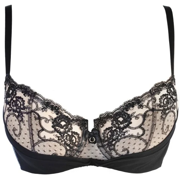 BH schwarz-beige V-10521 von Axami kaufen | Fesselliebe