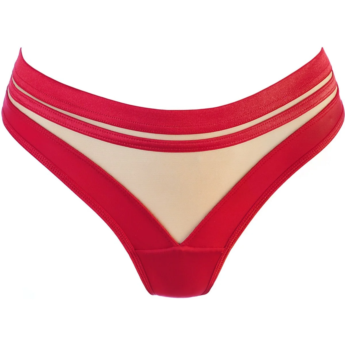 String rot-beige V-10505 von Axami kaufen | Fesselliebe