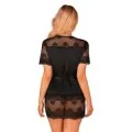 Maderris Peignoir Schwarz von Obsessive
