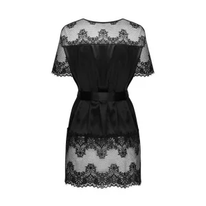 Maderris Peignoir Schwarz von Obsessive