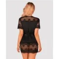 Maderris Peignoir Schwarz von Obsessive