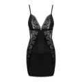 Maderris Chemise & Tanga Schwarz von Obsessive