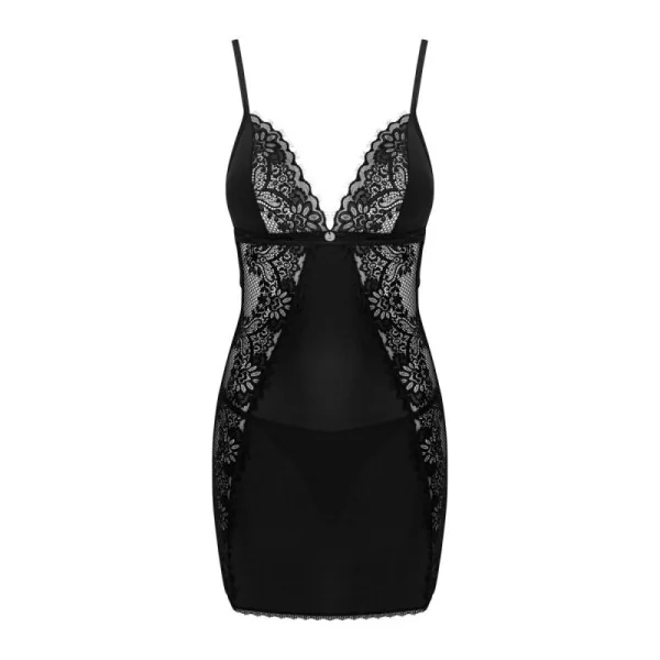 Maderris Chemise & Tanga schwarz von Obsessive kaufen | Fesselliebe