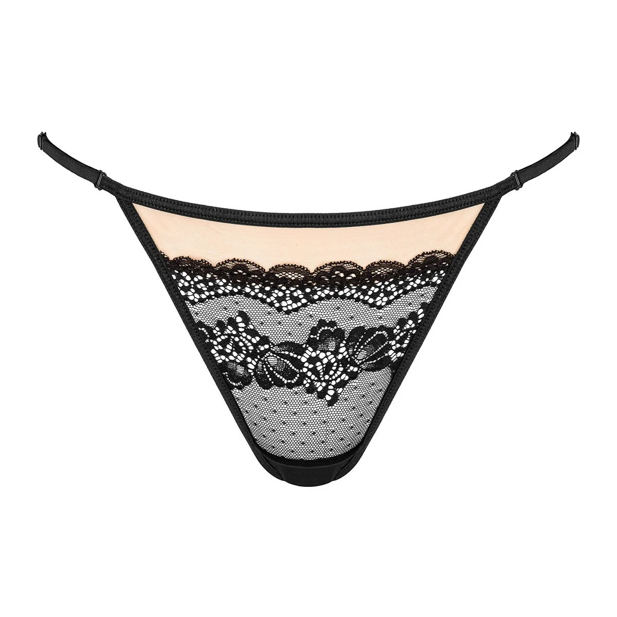 String schwarz-beige St001 von Kotek kaufen | Fesselliebe