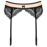 Strumpfgürtel Schwarz-Beige G001 von Kotek | Fesselliebe.de