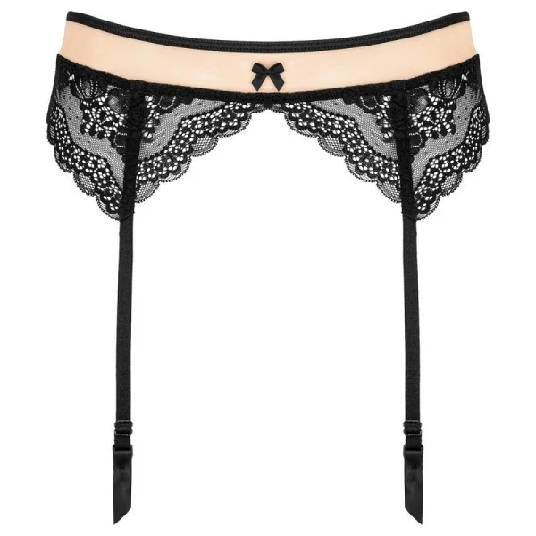 Strumpfgürtel schwarz-beige G001 von Kotek kaufen | Fesselliebe