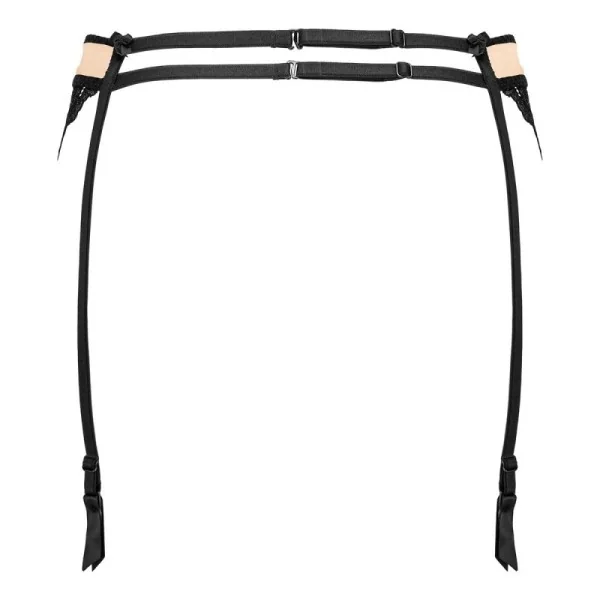 Strumpfgürtel Schwarz-Beige G001 von Kotek | Fesselliebe.de