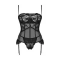 Serena Love Korsett & Tanga Schwarz von Obsessive
