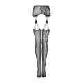 Garter Strümpfen S821 Schwarz von Obsessive