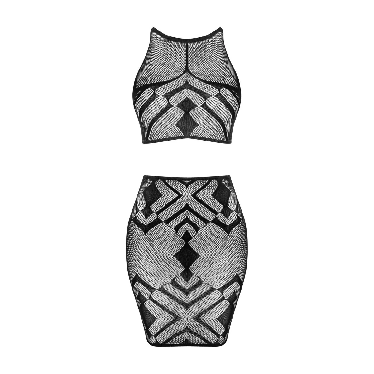 Top & Skirt schwarz K101 von Obsessive kaufen | Fesselliebe
