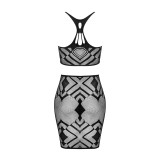 Top & Skirt Schwarz K101 von Obsessive | Fesselliebe.de