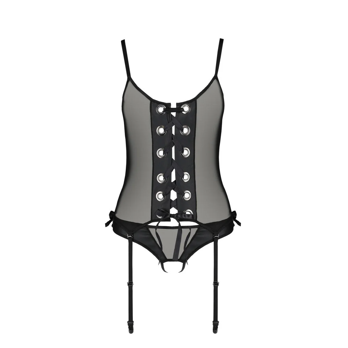 Nessy Korsett & Tanga schwarz von Passion-Exklusiv kaufen | Fesselliebe