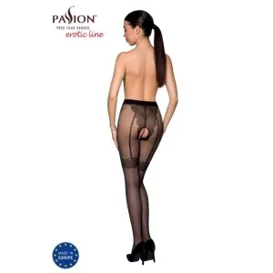 Strumpfhose 016 offen (OUVERT Strumpfhose) Schwarz von Passion-Exklusiv
