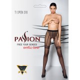 Strumpfhose 016 offen (OUVERT Strumpfhose) Schwarz von Passion-Exklusiv | Fesselliebe.de