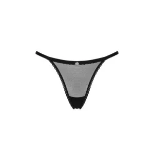 Celia Noir Tanga Schwarz von Obsessive