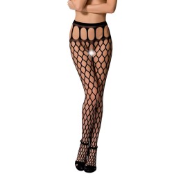 Strumpfhose offen (OUVERT Strumpfhose) Schwarz S021 von Passion-Exklusiv | Fesselliebe.de