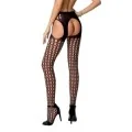 Strumpfhose offen (OUVERT Strumpfhose) Schwarz S006 von Passion-Exklusiv