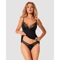 Bella Rou Top & Höschen Schwarz von Obsessive