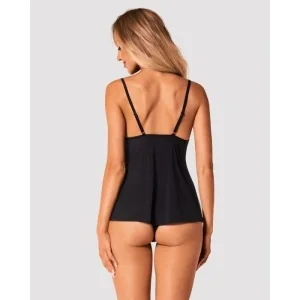 Bella Rou Top & Höschen Schwarz von Obsessive