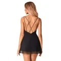 Bella Rou Chemise & Tanga Schwarz von Obsessive