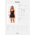 Bella Rou Chemise & Tanga Schwarz von Obsessive