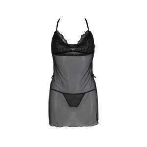 Deliena Chemise Schwarz von Passion-Exklusiv