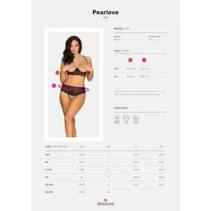 Pearlove 2er Set Schwarz von Obsessive